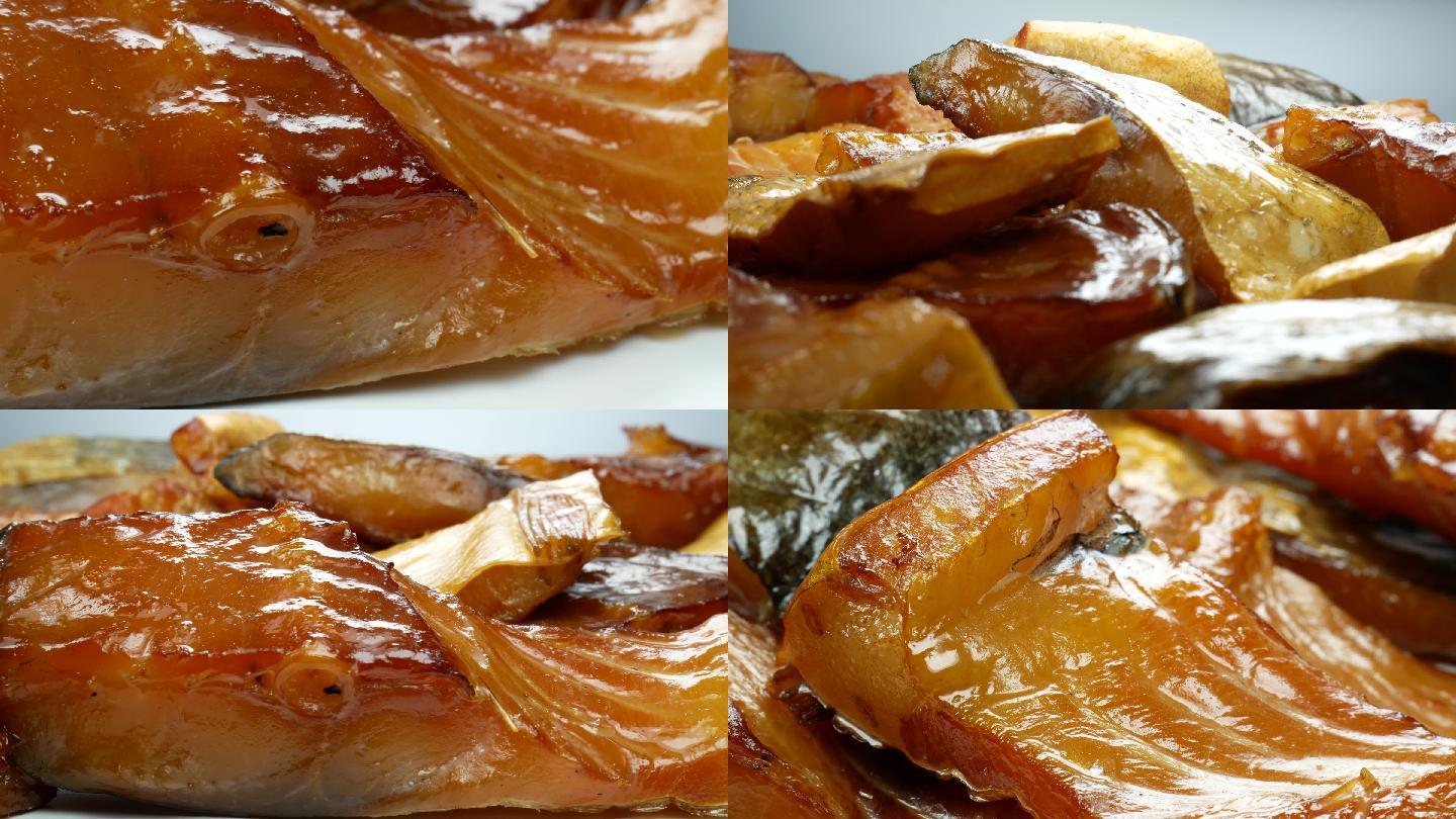 熏魚(yú)干_熏制干魚(yú)塊魚(yú)肉_臘魚(yú)