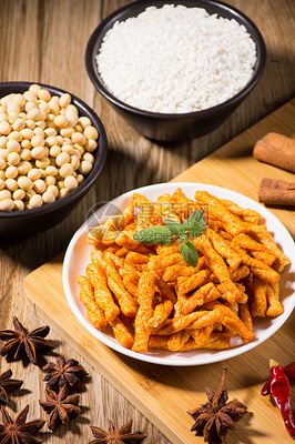 特色食品小麻花 酥脆香甜的中華傳統美食